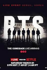 BTS The Comeback 演唱会：Arirang - 记录片 2026